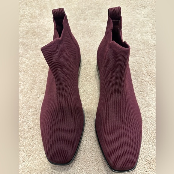 Vivaia Square-Toe Water-Repellent Ankle Boots (Ryan Pro) Burgandy Red 39.5/8.5 - Picture 4 of 7